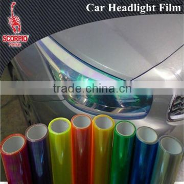 High clear colored change Chameleon car headlight tint film 0.3*10m size