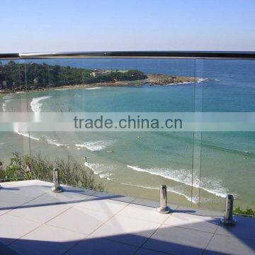 Glass Railing Round U-profile Stainless Steel Handrail Fittings photo-5