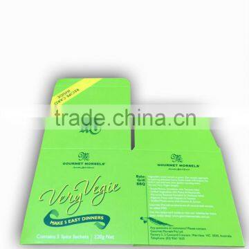 Shinny BOPP film laminated paper packaging die cuts box for tea