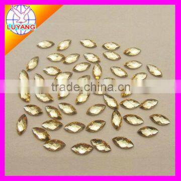 cat eye sew-on flatback acrylic diamond rhinestone two holes factory sell