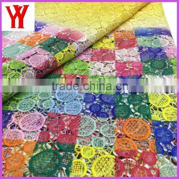 Nigerian lace fabric african cord lace samples cotton embroidered lace collar
