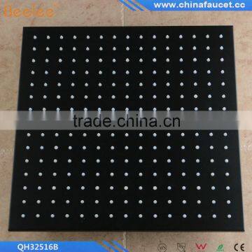 16 Inch 40cm Square Black Bathroom Rain Shower Head photo-3