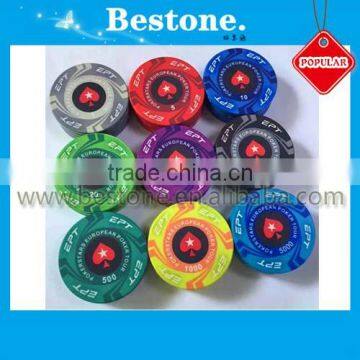 Wholesale 10g Custom Ceramic EPT Poker Chip