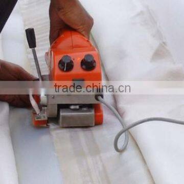 Wedge welder welding PVC geomembrane