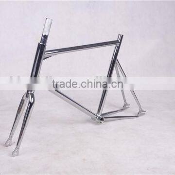 High speed 20" mini velo frame chrome fixie mini bike cheap china fixed bike frames