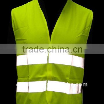 Safety wear vest with reflective tape