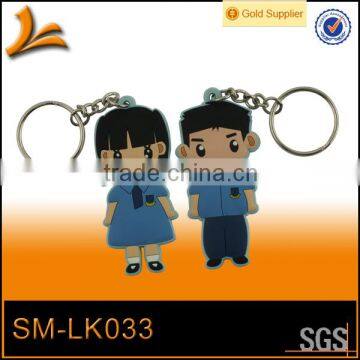 SM-LK033 3d soft pvc rubber keychain