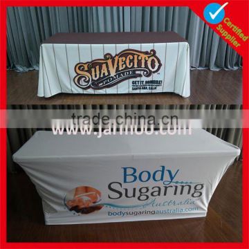 polyester spandex custom logo table cloth