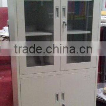 High Glass Office Steel Storage Cabinet Office/kitchen/living Cupboard Furniture photo-3