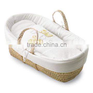 Factory wholesale baby moses basket wicker babay basket