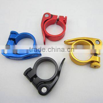 Multi-colors Quick Release Aluminum adjustable mtb seat post bike seatpost clamp