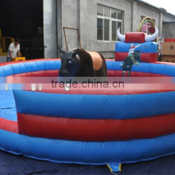 Inflatable mechanical bullfight