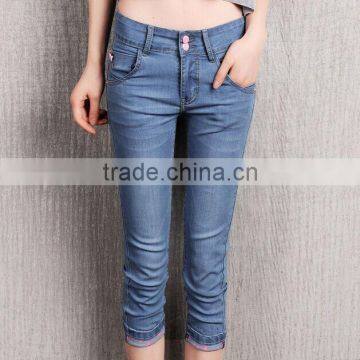 The summer influx of thin women jeans pants 7 hemming pants