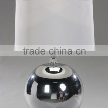 Glass silver table lamp for bed decoration with UL