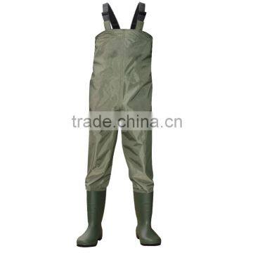 2015 Cheapest PVC material fishing chest wader for Men