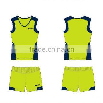 OEM girl's volleyball school team uniform/volleyball jersey