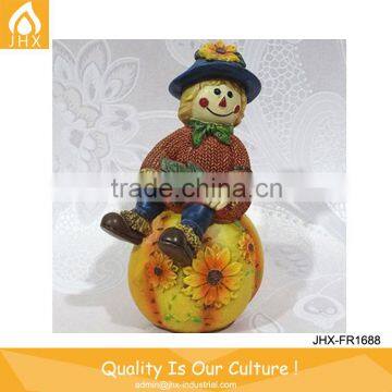 Halloween Resin Funny Pumpkin Ghost Craft Wholesale Artificial Pumpkin