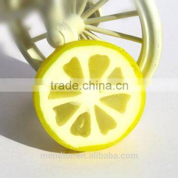 Mendior Lemon shaped handmade soap home funny hand face soap gift whitening blackhead remove OEM custom brand