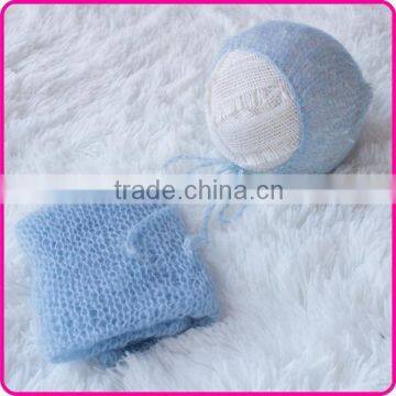 soft handmade knitting newborn baby mohair blanket wrap