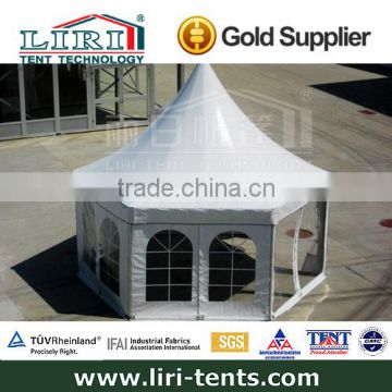 White Small Party Tent With Hexagonal Shape