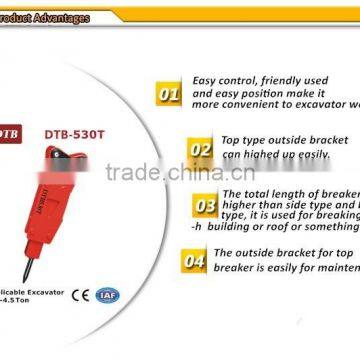 53mm chisel diameter rammer breaker hammer for mini loader