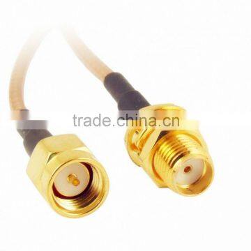 SMA Male to SMA Female Nut Bulkhead Crimp RG316 Coax Pigtail Cable photo-2