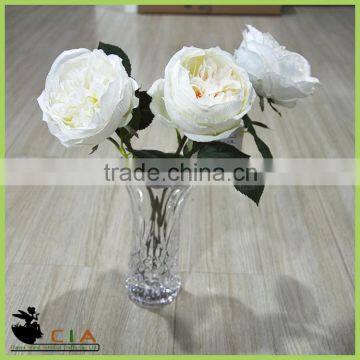 Wholesale Fabric Flower for Wedding Decoration , Artificial White Rose Flower