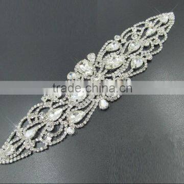 2015 promotional gold rhinestone applique for garments