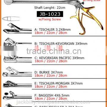 kevorkian with fixing screws, cervical biopsy specimen forceps, biopsy forceps,