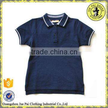 China Kids Clothes Manufacturer, Navy Blue Uniform Pique Polos