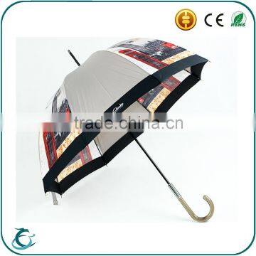 2015 New Design Landscape Printed Advertisement Custom Umbrella