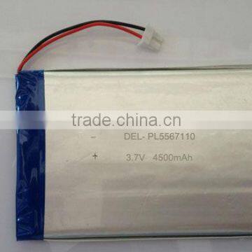 china manufacturer 3.7V 4500mAh tablet PC li po battery