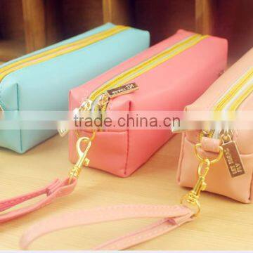 Double Pencil Case ,Lovely PU Pen Bag