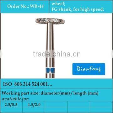 FG shank high speed medium grit china dental supplies