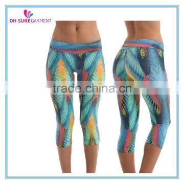 4 way stretch compression nylon/spandex custom sports pants