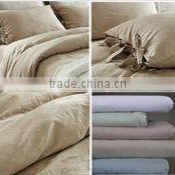 top selling comfortable stone washed pure linen bedding set