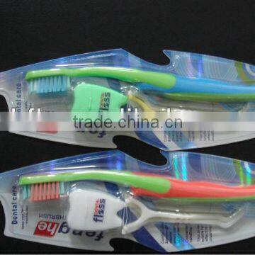 Tooth brush & dental floss & dental floss picks set