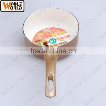 Aluminum White Ceramic Coating Sauce Pan