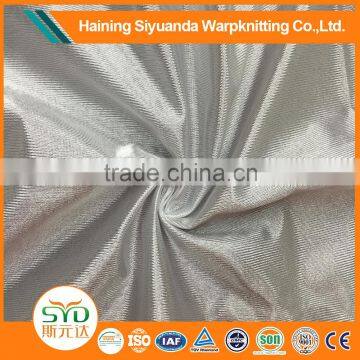 China manufacturer waterproofing silver polyester vinyl fabric