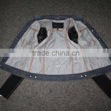 Women Spring Autumn PU Jeans Jacket Online Shopping