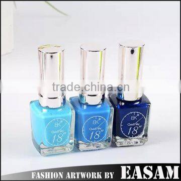 Hot sale 15ml quick dry nail lacquer/nail polish