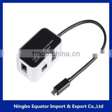 Multiport USB 3.1 type-C hub + RJ45 adapter