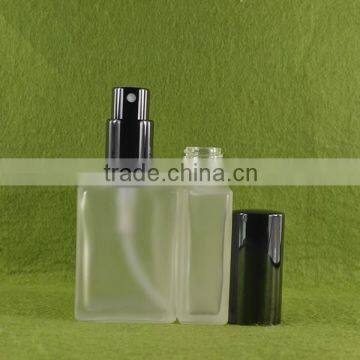 glass bottle factory special image 30ml clear frosted square glass bottle