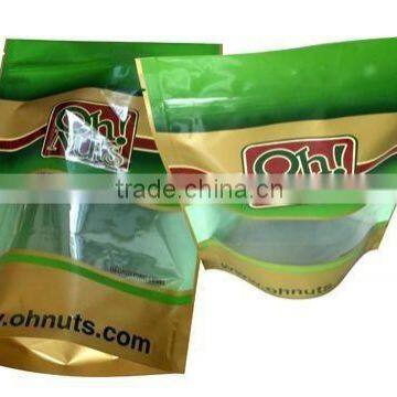 FDA quality clear window Nuts Snack Packaging Bag