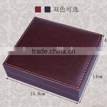 Factory OEM Supply Handmade Wine Tool Set With Leather Box, PU Leather Wine Accessories Gift Set Box photo-4