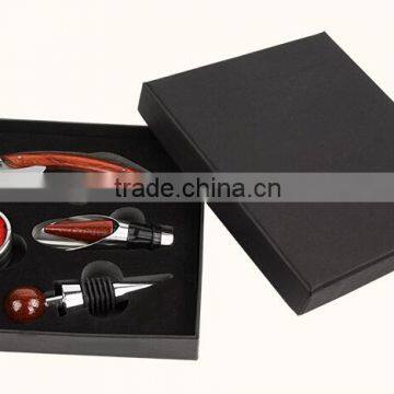 Promotional New Design High Quality Paper Box Wine Gift Box, Luxury Wine Opener Tool Gift Set With Paper Box Packed photo-4