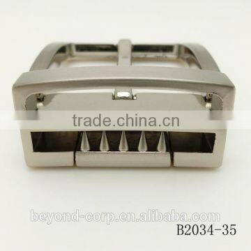 Formal Type Clip Pin Buckle Brush Nickel Plated With Zamack Casting Pin and Loop Teeth Clip Buckle photo-2