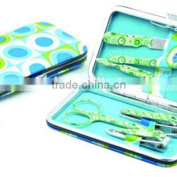 6 pcs Mini Size Travel Manicure Set Personal Care Manicure Set In PU Box