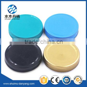 Decorative colorful metal caps screw lids for glass jars                        
                                                                                Supplier's Choice