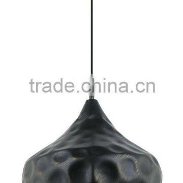 60W 1 Light Cord in Black Shade for Dinning Room Pendant Light